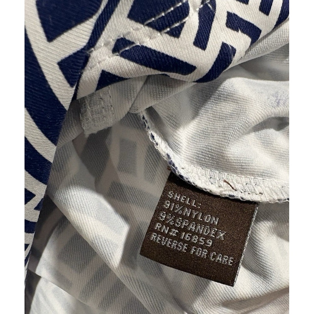 J. McLaughlin Navy and White Geometric Sheath Dress - Picture 8 of 8